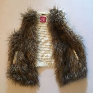 Poof Girl Crochet Furry Vest